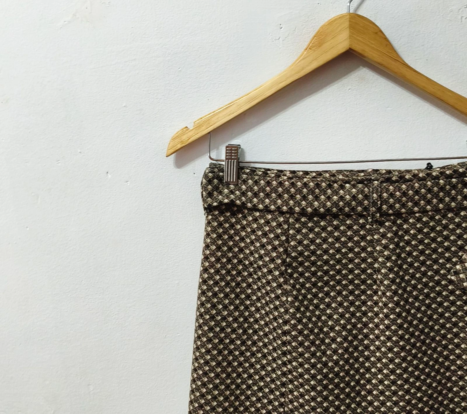 Brown and Cream Women's Skirt Size L – photo 4